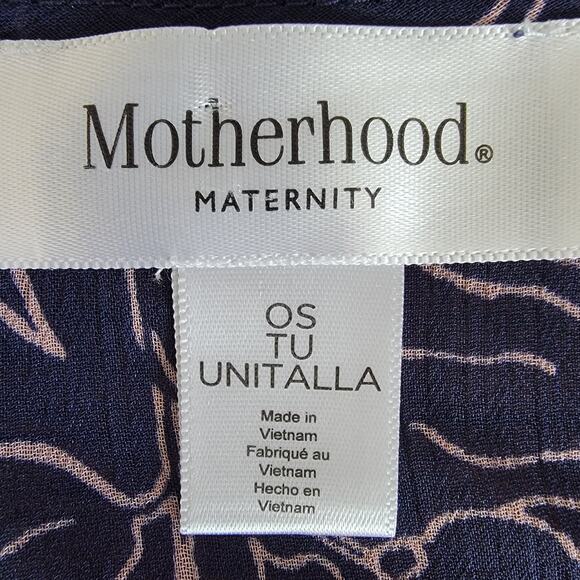 Motherhood Maternity Chiffon Kimono Ruana One Size Navy Pink Whimsy Fairycore - Picture 5 of 8